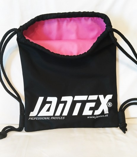 Workoplecak-czarny JANTEX, środek jasno r&oacute;żowy